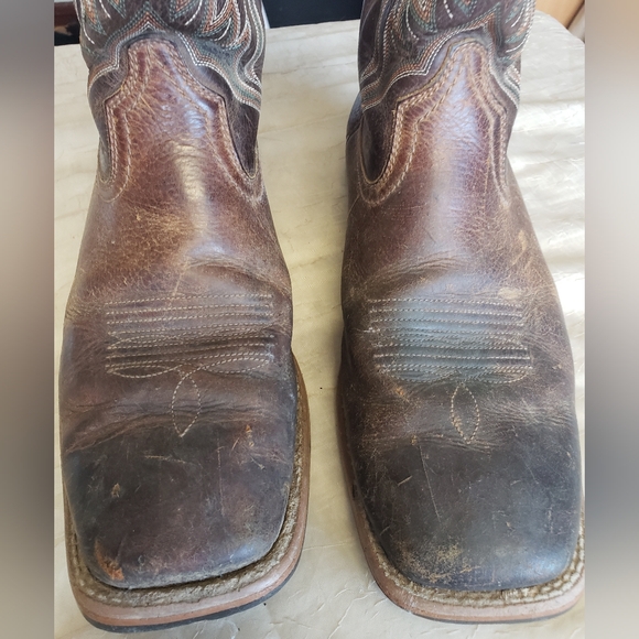 Ariat Men's Hybrid Rancher Western Brown Leather Boots, 10014070. Size 11.5D - Picture 6 of 14